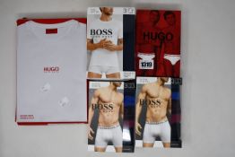 Two packs of Hugo Boss cotton stretch boxer briefs (M - 3 per pack), twin pack of Hugo Boss cotton