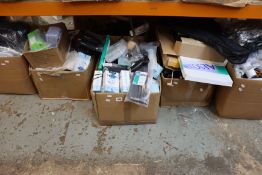 Six boxes of miscellaneous items.