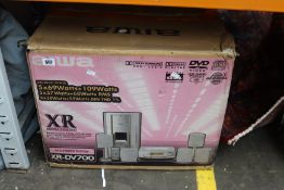 A pre-owned Aiwa XR-DV700 home theatre system.