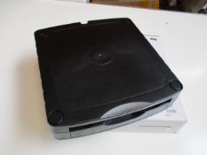 Nine boxed as new 507184 Monitor Riser and Drawers in black.