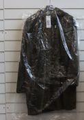 An as new Oui faux fur hooded coat in olive (Size 40 - RRP £399).