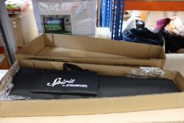 A boxed Steinberger Spirit Gt-Pro Quilt Top Deluxe Trans Blue - E-Guitar (Including bag).