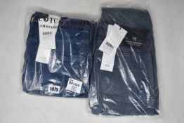 Two pairs of as new Scotch & Soda jeans (W32/L32).