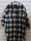 An as new Ducie London Abi lined coat in black/grey (One size - RRP £295).