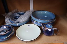 Twelve pieces of Mikasa Fine Porcelain to include plates and a tea pot.