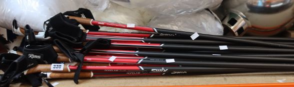 A quantity of SWIX Roadline 2 Roller-Ski Poles in various sizes (Approximately 30 poles).