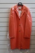 An as new Oui boiled wool coat in apricot (EU 36 - RRP £199).