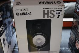 A boxed Yamaha HS7 Powered Studio Monitor.