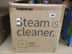 A boxed as new Dupray Neat Steam Cleaner.