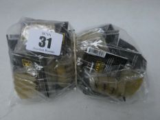Twenty packs of four as new Dunlop Ultex Thumbpicks in medium and large.