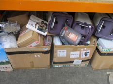 Four boxes of assorted miscellaneous items to include household items, toys, souvenir's and