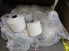 Fifteen large yarns of wool.