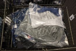 A quantity of as new assorted Asics running/fitness clothing to include tights, tops and jackets (