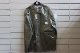 An as new A.P.C. Carhartt WIP jacket in khaki (XL).