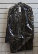 An as new Oui faux fur hooded coat in olive (Size 42 - RRP £399).