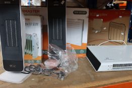 An assortment of miscellaneous heaters to include two De'Longhi 2kw ceramic fan heaters, an