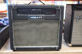 A pre-owned Hiwatt Maxwatt 40fx amplifier.
