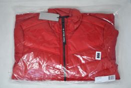 A women's as new G-Star Raw short padded jacket in flame (M).