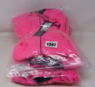 Five men's as new Stolen Goat long sleeve cycling tops in fitch pink (All L - RRP £60 each).