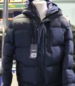 An as new Hugo Boss real down puffa jacket (Size 50).