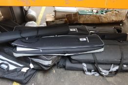 A small quantity of pre-owned advertising stands.