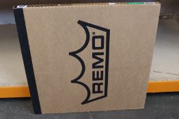 Five as new Remo Powerstroke drumheads.