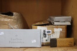 Forty boxed Zoo Hardware 102mm x 76mm x 3mm ball bearing hinges (Two per box) and three Ludlow