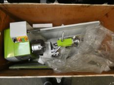 A pre-owned Numobams WM210V variable speed lathe.