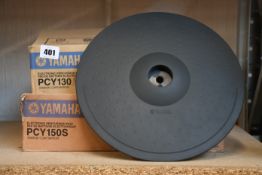 Two as new Yamaha drum cymbals to include PCY130s and PCY150s.