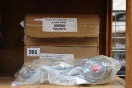 Two boxed as new Axletech Meritor genuine International steering tie rod end.