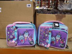 A quantity of as new Fringoo Cute Food Square Lunch Bags (Approximately 20).