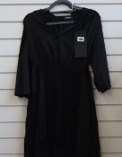 Two as new The Kooples black dresses with long sleeves (Size 2 - RRP £126 each).