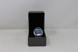 A men's boxed as new Emporio Armani AR2447 black chronograph watch.