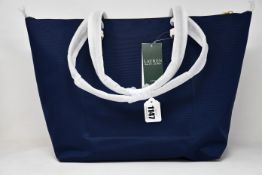 An as new Ralph Lauren Keaton tote bag in navy.