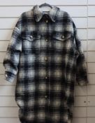 An as new Ducie London Abi lined coat in black/grey (One size - RRP £295).