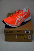 A pair of women's as new Asics Novablast Tokyo trainers (UK 7.5).