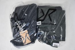 Two pairs of as new Revolution Race Nordwand pants (Women's XXL and men's L).