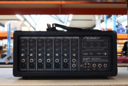 A pre-owned Peavey MP 600 powered mixer.