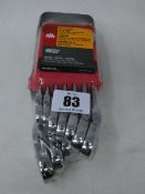 An as new MAC Tools 12 Piece Metric Flexible-Head Ratcheting Wrench Set (SWRMF126PT).