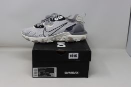 A pair of as new Nike React Vision trainers (UK 8).