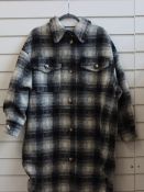 An as new Ducie London Abi lined coat in black/grey (One size - RRP £295).