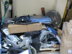 A quantity of sport and leisure items to include: one Coleman Galiano 2 tent and one U-King punch