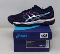A pair of women's as new Asics Gel-Ziruss 3 trainers (UK 5).