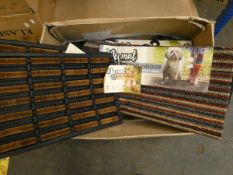 Six My Mat Cotton Indoor Mats in Candy Spice and Charcoal (80 x 150cm and 80 x 95cm) and two My