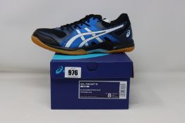 Four pairs of as new Asics Gel-Rocket 9 trainer (UK 7, 2 x 7.5, 8).