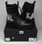 A pair of as new Karl Lagerfeld Kadet II boots (UK 7 - RRP £240).