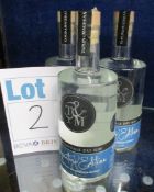Three bottle of Taplin & Mageean Wenslydale dry gin, Signature Edition (500ml) (Over 18s only).