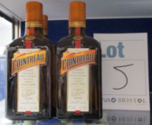 Four bottles of Cointreau (500ml) (Over 18s only).