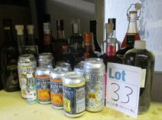 A quantity of assorted alcoholic and non-alcoholic drinks to include, Baileys Original Irish