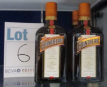 Four bottles of Cointreau (500ml) (Over 18s only).